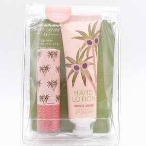 Studio Oh Sunny Palms Lip Balm & Hand Lotion Set